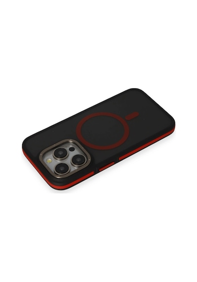 Joko Apple İphone 15 Pro Rocky Magsafe Kapak - Siyah-kırmızı 0.2M-Çok Renkli