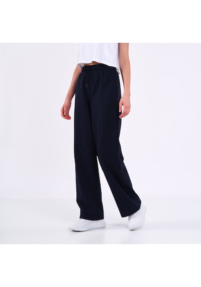 Mmetalic Kadın Lacivert Normal Kalıp Basic Beli Lastikli Kapüşonlu Oversize Mevsimlik Alt Üst Eşofman Takımı