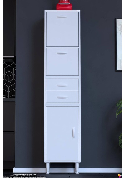 Nexa 35 Cm Kapalı Çok Amaçlı Mutfak, Bakliyat Ve Kahve Köşesi Organizer Modülü 35x181x32 Cm Beyaz Nexa 35 Cm Kapalı Çok Amaçlı Mutfak, Bakliyat Ve Kahve Köşesi Organizer Modülü 35x181x32 Cm Beyaz
