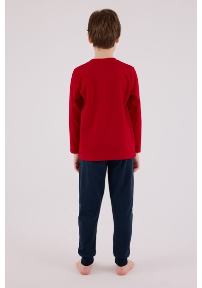 U.S. Polo Assn. U.s. Polo Assn Erkek Çocuk Kırmızı Pijama Takımı Us2210-c-v1