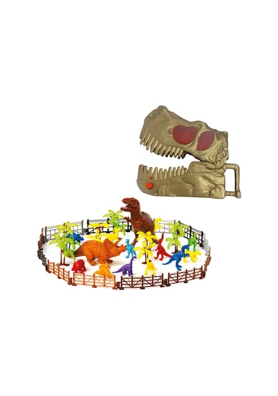 T-rex Saklama Çantalı Dev Dinozor Parkı Oyun Seti - Sarı Lisinya