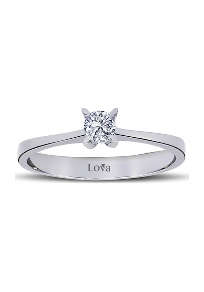 Lova D Renk 0,18 Karat Pırlanta Tektaş Yüzük - 1030042
