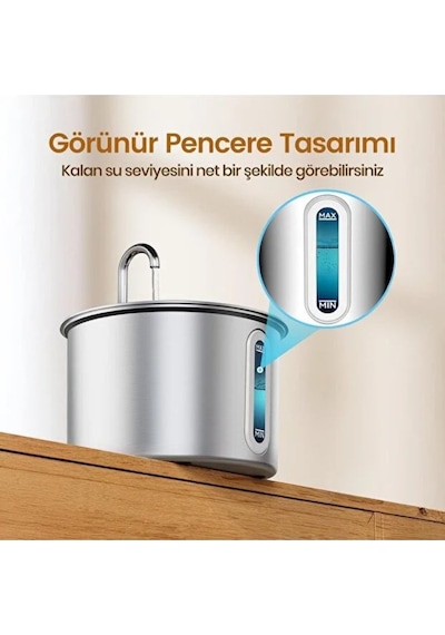 Premium Hijyenik Kap Can Dostu Sessiz Filtreli Kedi Köpek Evcil Hayvan Su Pınarı