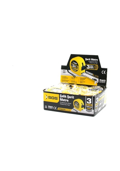 12 Adet 3mt X 16mt Stoplu Şerit Metre 5468 Standart