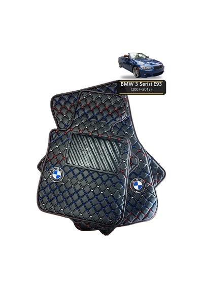 Oto Halı Paspas Bmw 3 Serisi E93 2007-2013 Uyumlu M Performance M Teknik Sport Kaymaz & Şık Tasarım - Tasarım 5