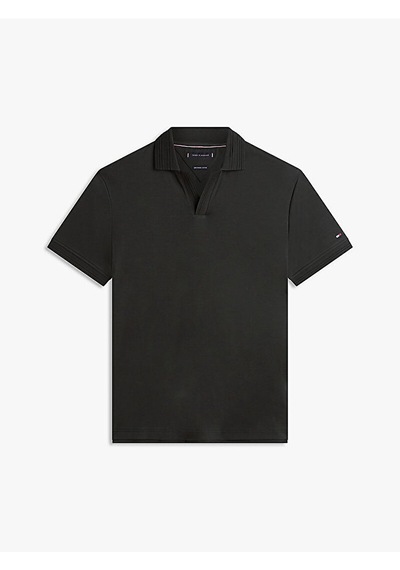 Tommy Hilfiger Mw0mw42745 Collar Intrest Inter Reg Erkek Polo Tişört Siyah