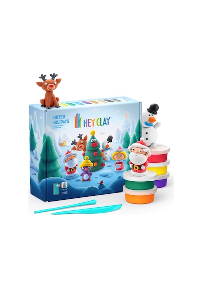 Hey Clay Yaratıcı Kil Seti - Winter Holidays