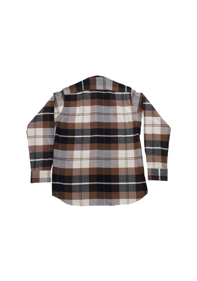 Giant Minimalist Kareli Erkek Uzun Kol Gömlek - Günlük Stil Bej Giant Minimalist Kareli Erkek Uzun Kol Gömlek - Günlük Stil Bej