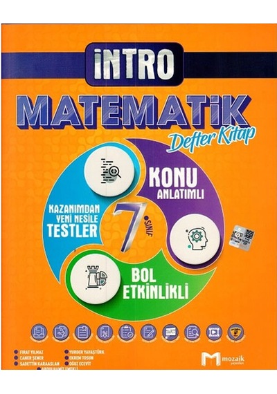 2022 7.Sınıf Matematik İntro Defter Kitap -  Mozaik