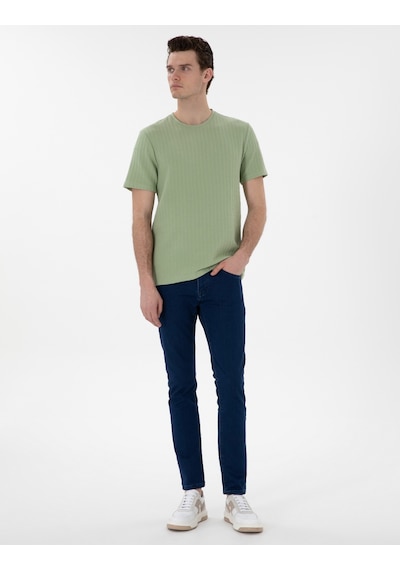 Pierre Cardin Erkek Açık Haki Tişört 50302581-vr183 Açık Haki