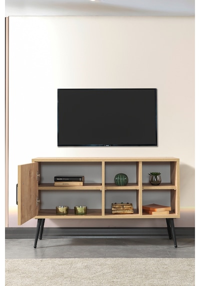 3108 Şile Metal Ayaklı Metal Kulplu 100 Cm Tv Ünitesi - Safir Safir 3108 Şile Metal Ayaklı Metal Kulplu 100 Cm Tv Ünitesi - Safir Safir