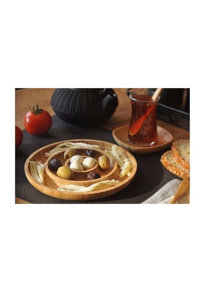 Bambum Fufu 3 Bölmeli Çerezlik Kahvaltılık