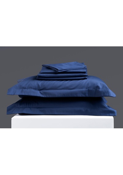 Milano Classic Royal Blue 240 Tc Armürlü Pamuk Saten Nevresim Takımı Renkli