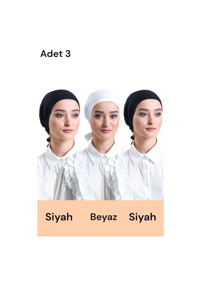 Aldaiyr 3 Adet Düz Dikişsiz Penye Bone 6çok Renkli