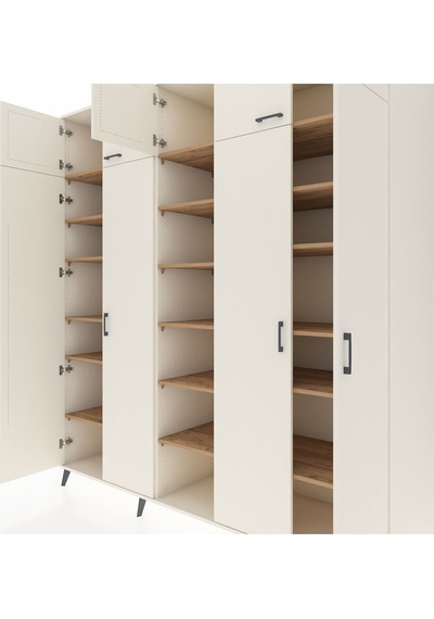 Kronos Dolap 18 Raflı 9 Kapaklı 220x59x243 Aytaşı-aytaşı/çam Aytası/atlas Çam - Aytası