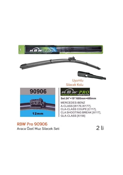 Rbw 90906 Mercedes Cla Serisi Shooting Brake X117 2015- Ön Sile
