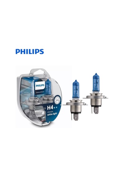 Phılıps 12V H4 Ampul 60 55W Dıamond Vısıon 5000K 2 Ad N11.1849