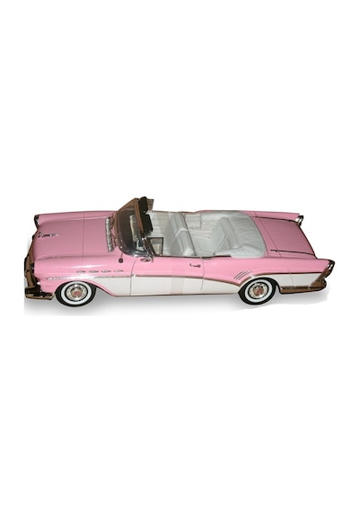 Model Araba Motormax 1957 Buıck Roadmaster Pembe 1/18