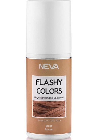 Neva Flashy Colors Geciçi Renkli Saç Spreyi 75 Ml Bronz