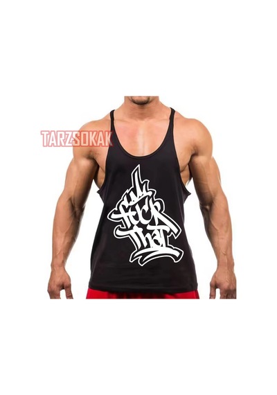 Tarzsokak Gym Tank Top Fitness Sporcu Atleti Gym98 Siyah