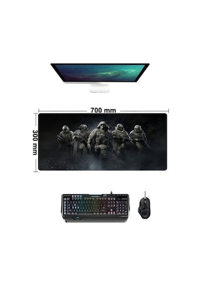 Concord Mp-701 Desenli Gaming Mouse Pad 300 X 700 X 3 Mm