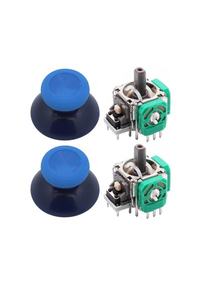 Xbox One Analog Motor Topuz Seti 2+2 One - One S/x - Series S/x Uyumlu Siyah Buz Mavi Mavi