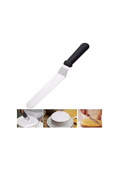 Pasta Paleti Eğri 25 Cm Çelik Siyah
