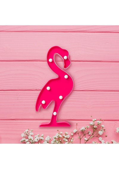 Led Işıklı Flamingo Gece Lambası Dekoratif Aydınlatma Çok Renkli