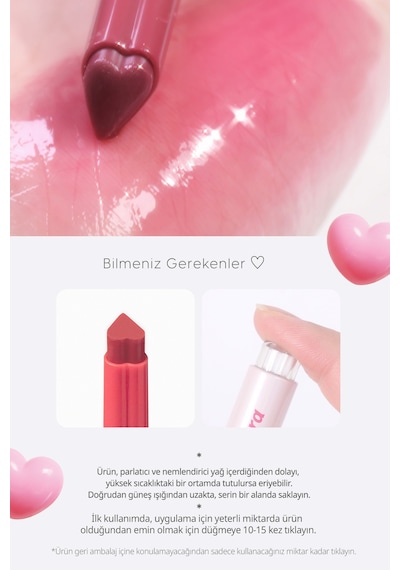 Yoğun Nemlendirici, Parlak Bitişli Balm Perıpera Heart Jam Glow Lip 2 Berry Milktea Berry Milktea