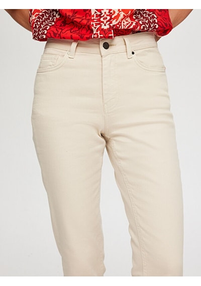 Faik Sönmez Slim Fit Coton Parça Boya Pantolon B00044 B0004472 Taş