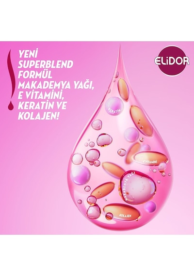 Superblend Serum Saç Bakım Kremi Güçlü Ve Parlak E Vitamini Makademya Yağı & Keratin 350 Ml