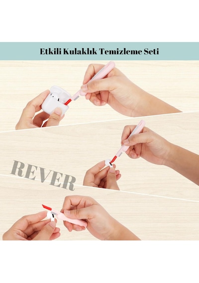 Rever 7in1 Çok Amaçlı Temizlik Kiti Telefon, Ekran, Laptop, Klavye, Telefon, Kulaklık Apple Uyumlu Airpods Temizleyici