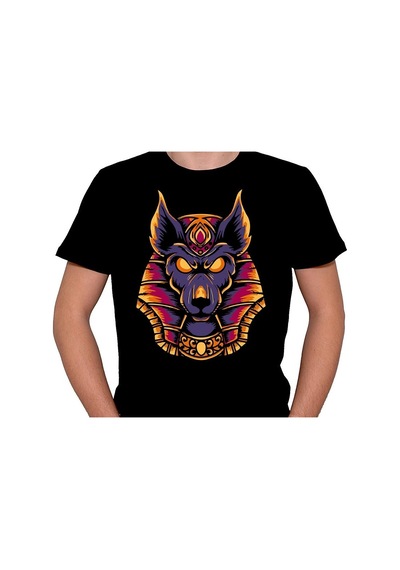 Anubis Mısır Egypt Piramit Firavun Köpek Tişört Unisex T-shirt 001