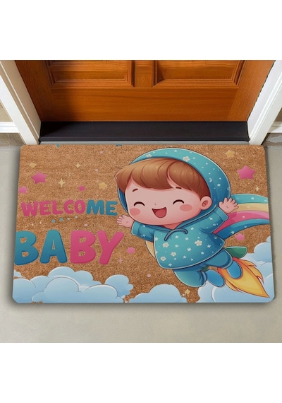 Valerine Life Hoş Geldin Bebiş Welcome Kapı Önü Paspası 45x70cm