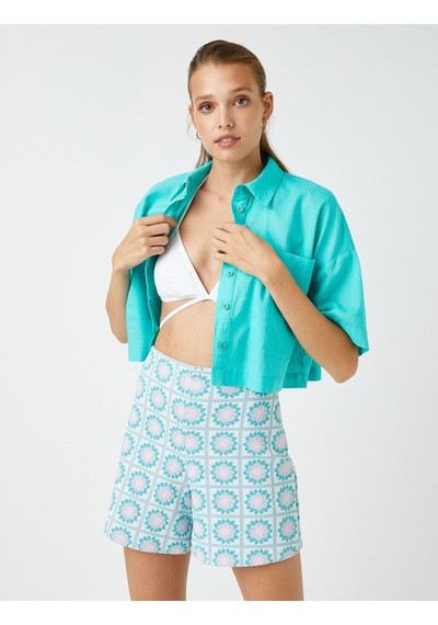 Koton Oversize Crop Gömlek Keten Karışımlı Mınt 2sak60024pw 2SAK60024PWMNT Mint Yeşili Koton Oversize Crop Gömlek Keten Karışımlı Mınt 2sak60024pw 2SAK60024PWMNT Mint Yeşili