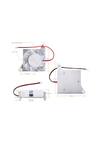 Orange Pi Soğutma Fanı Alüminyum Opi 5 Plus İçin