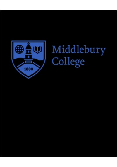 Zepplin Giyim Middlebury College Logo Büyük Sırt Patch Yama Siyah