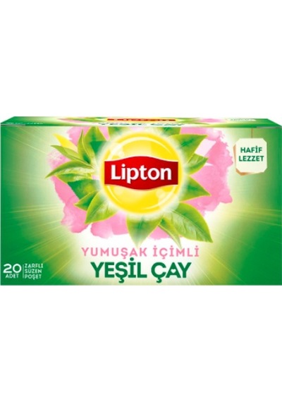 Lipton Yumuşak İçimli Yeşil Çay Süzen Poşet 6 x 20'li