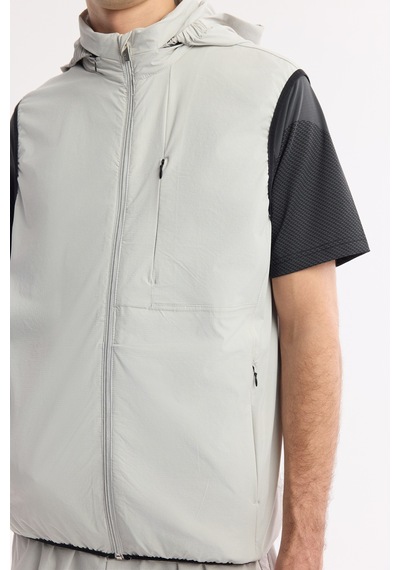 Avva Erkek Taş Dik Yaka Su İtici Rüzgar Geçirmez Bi-stretch Comfort Fit Yelek A51y6552