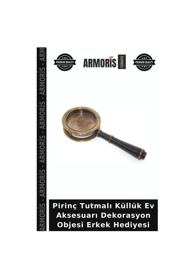 Pirinç Tutmalı Küllük Ev Aksesuarı Dekorasyon Objesi Erkek Hediyesi