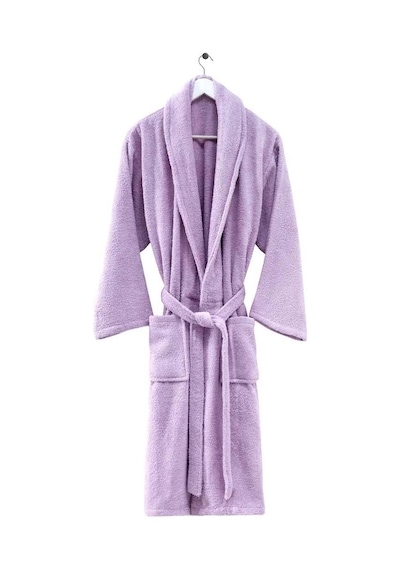 Menderes Home Cotton Collection Bukle Xlarge Bornoz Düz Lila