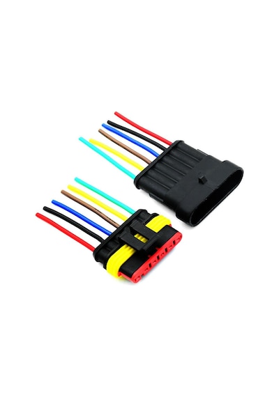 Kablolu 6-Pin Su Geçirmez Konnektör Takımı