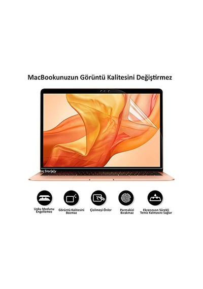 Ekran Air Pro 13 Inç Parlamaz A1708 A1706 A1989 A2159 A1932 İle Uyumlu Şeffaf