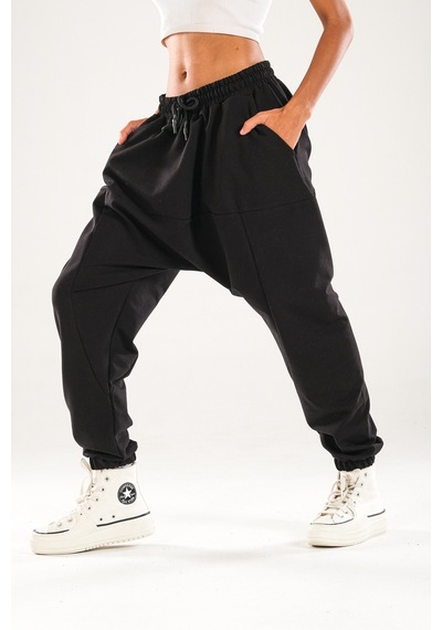 Cocopelli Siyah Harem Jogger Pantolon Coc1143 Siyah