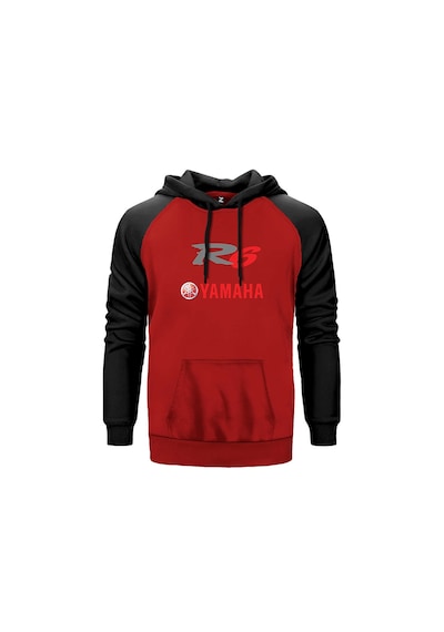 Ymh R6 Red Kırmızı Renk Reglan Kol Sweatshirt Kırmızı