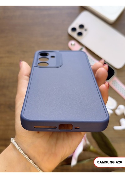 Samsung Galaxy A26 Uyumlu Kamera Korumalı Darbeye Dayanıklı Renk Atmayan Keep Silikon Kılıf Lacivert