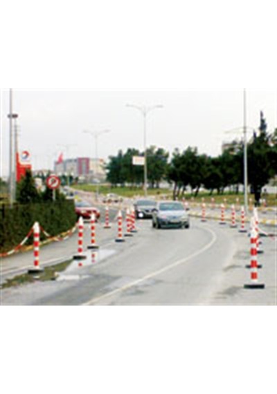 İleri Trafik Dubalı Uyarı Dikmesi 534231115 110 x 1200 MM Reflektifli 10'lu Set