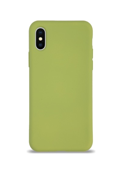 Apple Uyumlu iPhone XS Max Silikon Kılıf Altı Kapalı İçi Kadife Lansman Arka Kapak