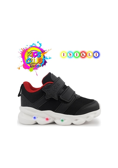 Cool 25-caty Işıklı Ortopedik Taban Bebek Spor Ayakkabı Siyah