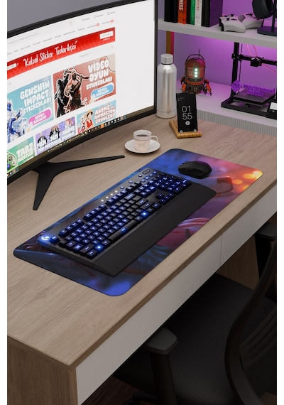 Mononoke Hime Anime V5 - 70x30 Xl Gaming Kauçuk Kaymaz Taban Mouse Pad Fare Altlığı